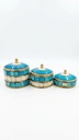 Box - Turquoise bone