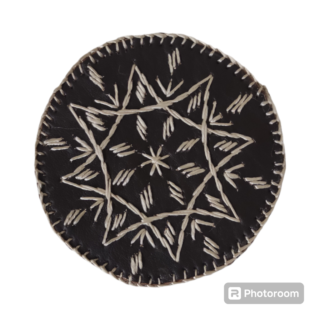 HANDMADE LEATHER COASTER (COCOA)