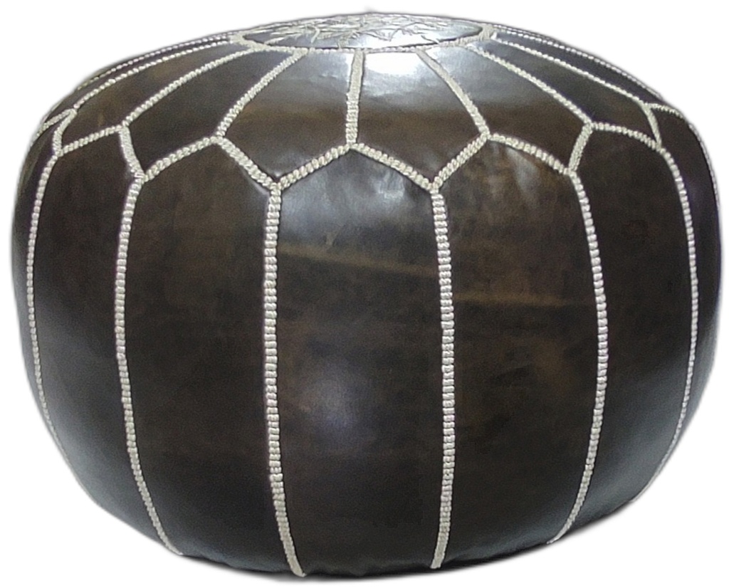 Ottoman Pouf Rusty Cognac
