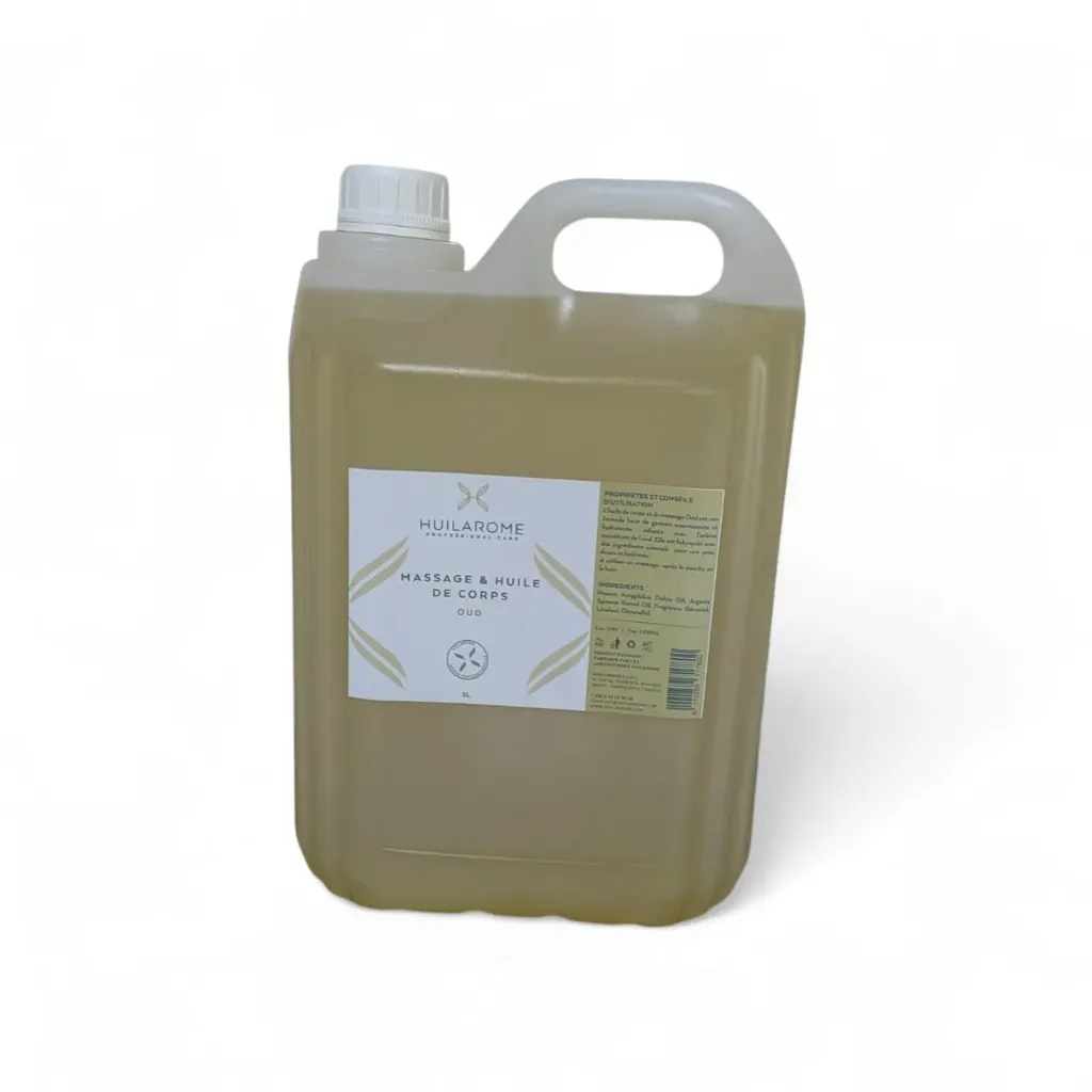 HUILE DE CORPS ET MASSAGE 5L (THÉ-VERT VERVEINE)