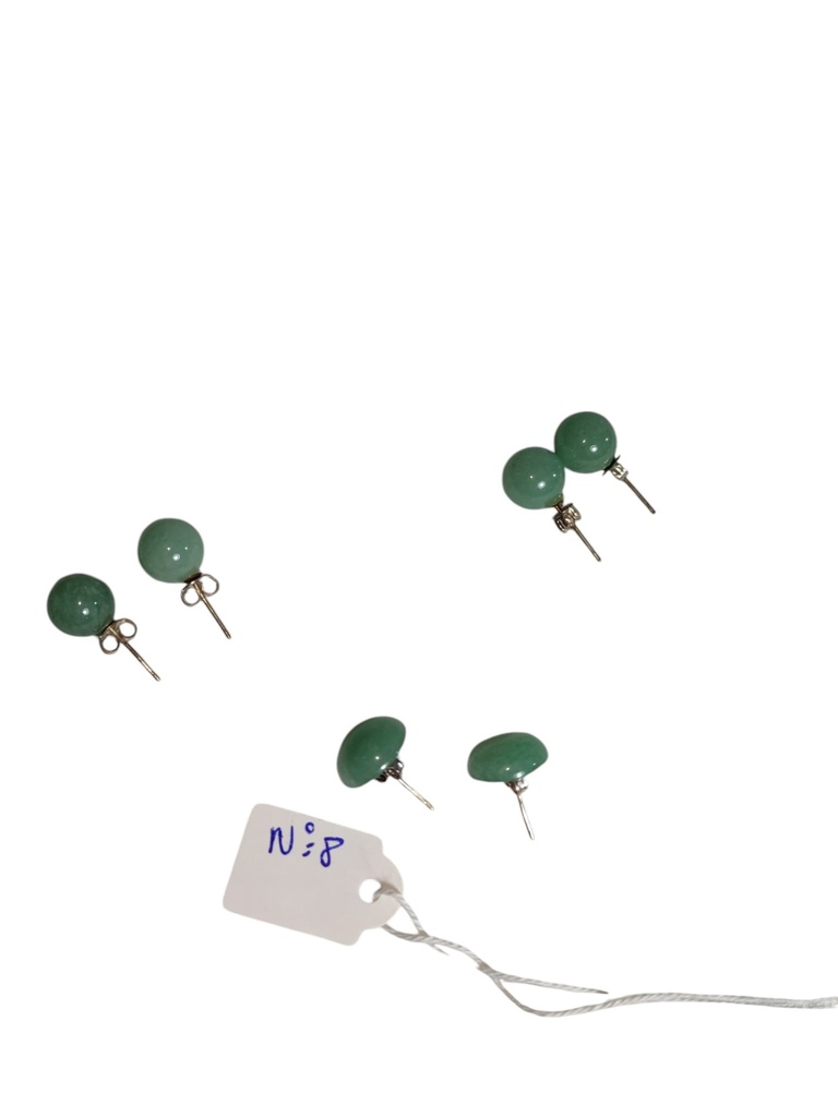 Boucles Pierre Naturelles Vertes MissMiya