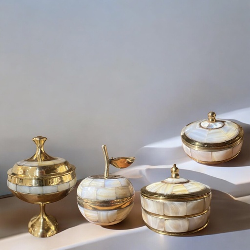  COFFRET IVOIRE ET LAITON