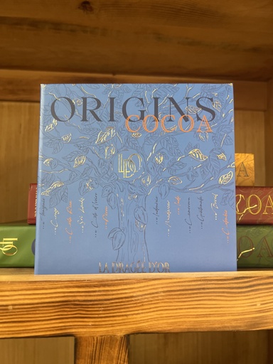 boites livres collection "Origins Cocoa garnies de chocolats S 300g